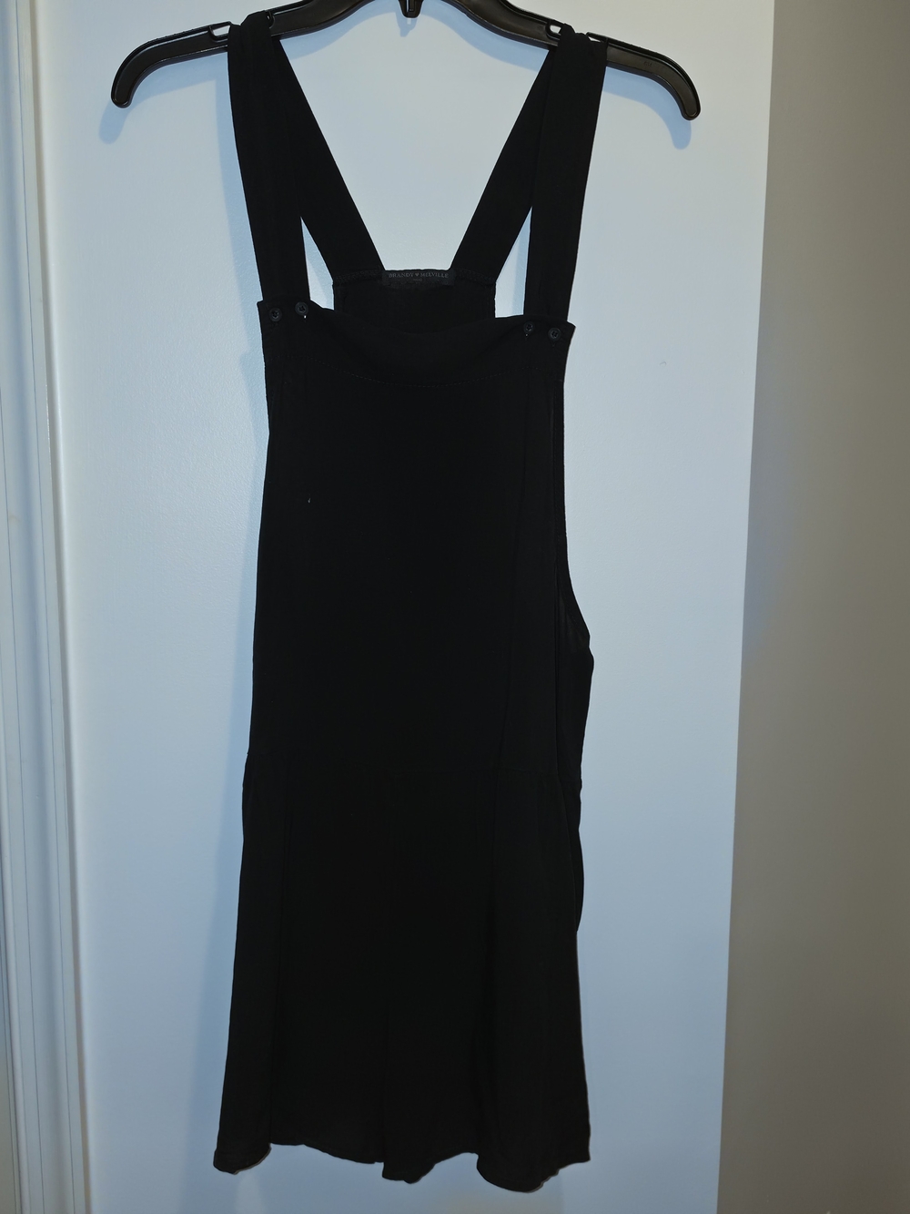 Brandy Melville Black Pinafore Overall Size One Size